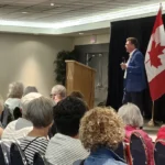Thomas Lukaszuk speaking St.Albert Forever Canadian Town Hall